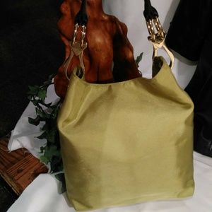 JPK Paris75 Green Nylon Bucket/Tote Bag